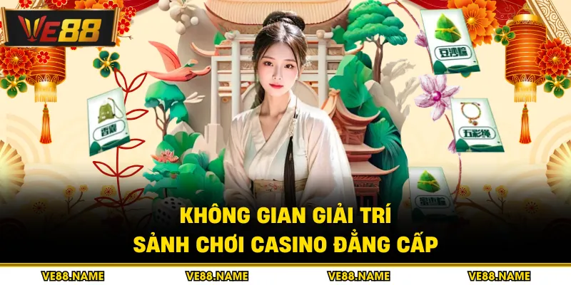 Không gian giải trí sảnh chơi casino đẳng cấp